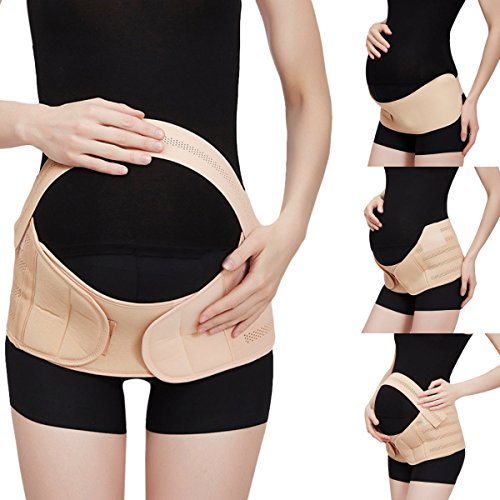 Maternity Belt Set (Stomach Belt/Belly Belt/Pelvis Belt) Pregnancy Support Corset, Breathable Adjustable Elastic Pregnant Postpartum Prenatal Care Maternity Belly Brace Band With Body-care Style (L)