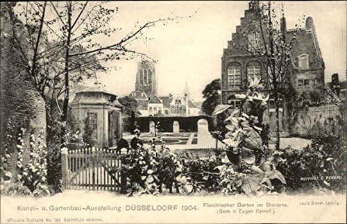 Flandrischer Garten In Diorama 1904 Dusseldorf Germany Original Vintage Postcard At Amazon S Entertainment Collectibles Store