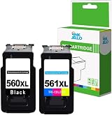 Inkjello PG-560XL CL-561XL Ink Cartridge for Canon Pixma TS5350 TS7450 Black view 1