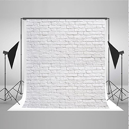 Kate 5x7ft White Brick Wall Photo Background Product Photography Backdrops Cloth Seamless Can be Washed