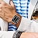 OXWALLEN Apple Watch Band Leather Replacement Watch Strap with Stainless Metal Buckle Clasp iwatch series 1 2 3 Replacement strap (38mm, Brown Band+Rose Gold Buckle)