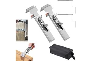 2 Pack Adjustable Drawer Fixing Clamp with Tool Bag, Drawer Front Installation Clamps, Cabinet Clamps For Installing Cabinets