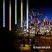 Solar Meteor Shower Rain Lights, 10 Tube 360 LEDs Outdoor Christmas String Light, Solar Powered Waterproof Snow Falling Raindrop Icicle Cascading Decoration Lights for Party Garden Home(Multi Color)