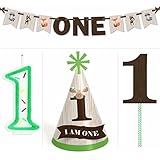 Woodland Creatures - 1st Birthday Boy Smash Cake Kit - High Chair Decoration
