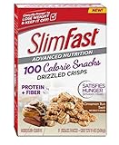 Slim Fast Advanced Mini Crisps Snacks, Cinnamon Bun Swirl, 5 Count by Slimfast