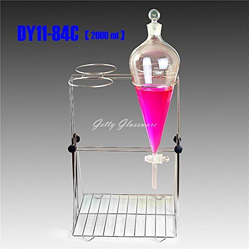 Lab Liftable Steel Separatory Funnel Stand Support&clamp For 2000ml