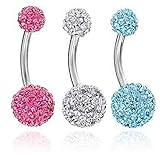 14G Surgical Steel Belly Button Rings