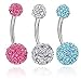 14G Surgical Steel Belly Button Rings