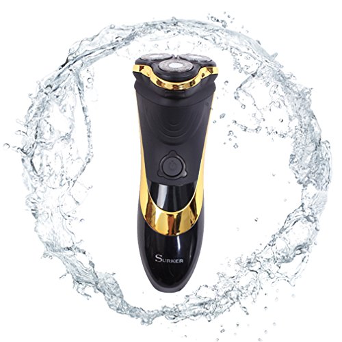 2 Style Electric Shaver Razor Washable Shaving Machine Trimmer 3D Waterproof Rechargeable Floating Rotary gold EU Plug