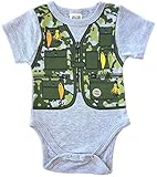 CHUBS GONE FISHING, Baby Camo Bodysuit, Funny Infant Creeper