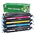 GREENSKY Compatible Toner Cartridge for HP 124A (1xQ6000A 1xQ6001A 1xQ6002A 1xQ6003A) Use in HP Color LaserJet 1600 2600n 2605dn 2605dtn CM1017 CM1015 MFP Printer-(1B1C1Y1M, 4Packs)