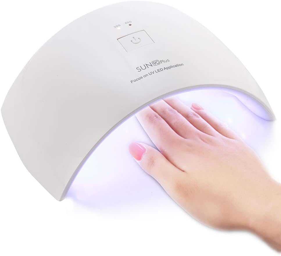 Lámpara de Uñas UV 36W, CompraFun Lámpara UV y LED Secador Profesional de Uñas, Luz Doble Sensor Automático Temporizador 30s y 60s, Uso en Casa Salón Secado Esmalte y Gel, Juego de Cortauñas Incluido