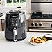Ninja Air Fryer, 1550-Watt Programmable Base for Air Frying, Roasting, Reheating & Dehydrating with 4-Quart Ceramic Coated Basket (AF101), Black/Gray (Renewed)