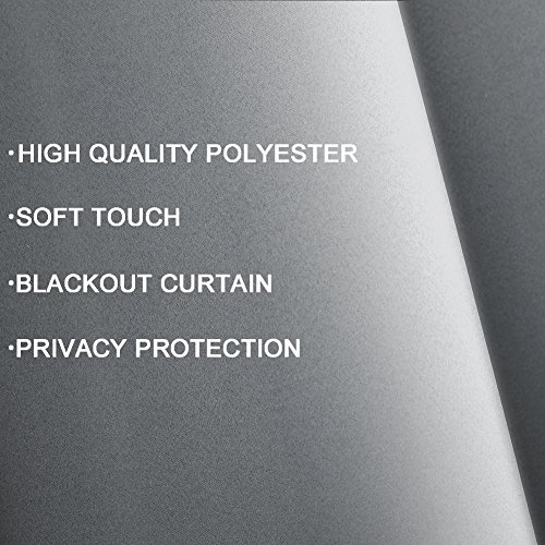 image for Nanan Blackout Curtains,Solid Thermal Insulated Grommet Blackout Curta