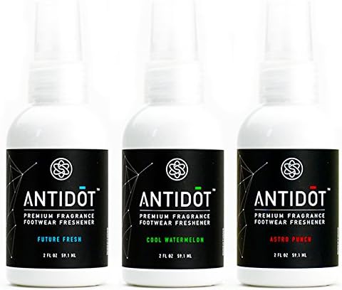 Shoe Deodorizer for Sneakerheads by ANTIDOT - Advanced Shoe Freshener Spray Collection | Shoe Odor Neutralizing Formula (Triple Fragrance Pack)