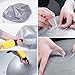 POVUMGA Exercise Ball Heavy Duty Anti-Burst Fitness-Birthing-Stability-Core-Pilates-Gym Balls for Pregnancy, Balance Ball for Desk Chair 55/65/75/cm with Hand Pump (Silver, 65cm)