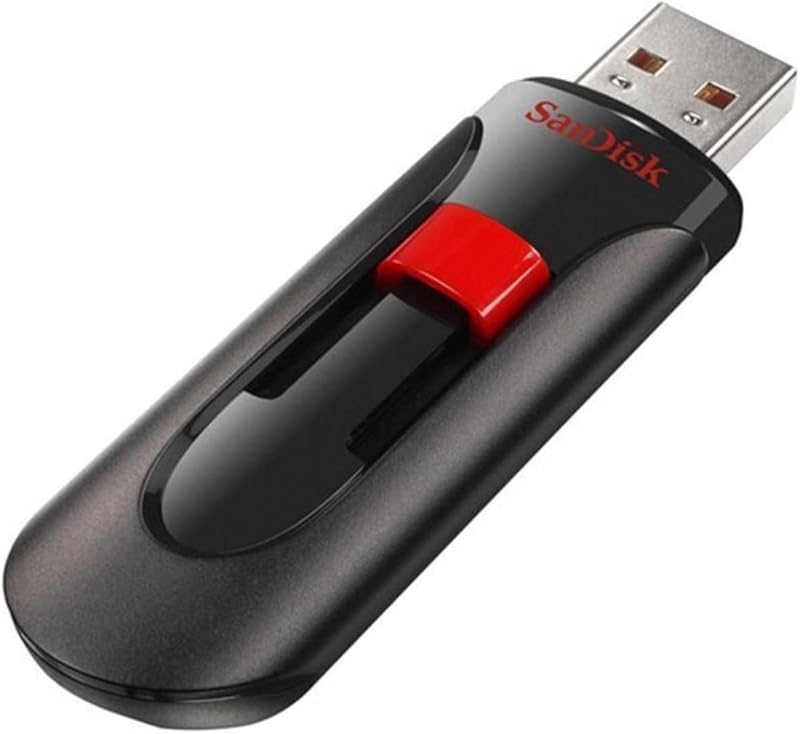 SanDisk Cruzer Glide 64GB USB 2.0 Flash Drive Black Red SecureAccess Software