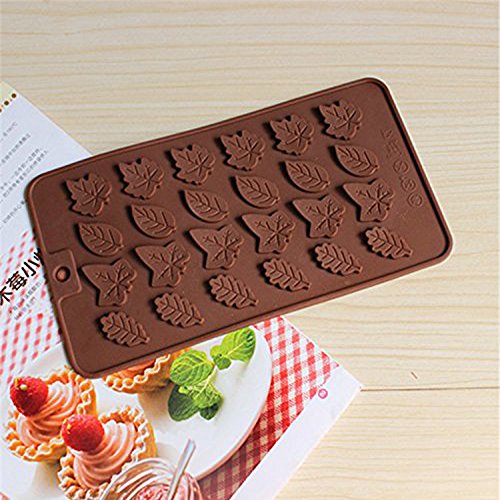 Maple Sugar Candy Molds. Freshware CB600RD 8Cavity Leaf Shape