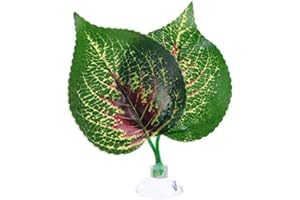 Fish Resting Leaf Plastic Aquatic Plants Fish Aquarium Decoration Simulation with Suction Cups for Betta Spawning(31)