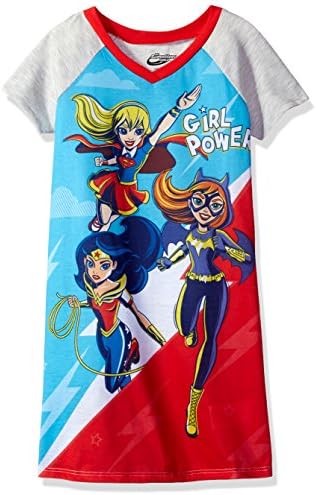 Superhero Girls Big Girls' Dorm, Girl Power Grey, Medium/7-8