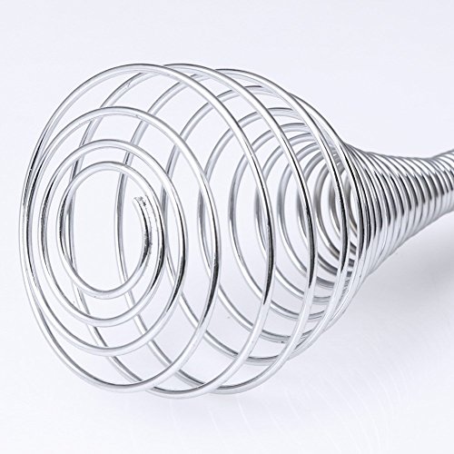 ICYANG Stainless Steel Spring Coil Whisk, Wire Whip Cream Egg Beater Gravy Hand Mixer - Thumbnail 2