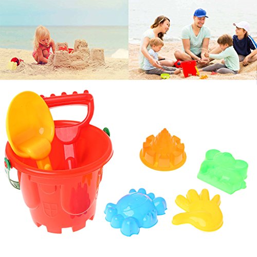 JAGENIE 7Pcs Sand Beach Toys Bucket Spade Shovel Rake Dune Water Tools Set for ChildrenChristmas New Year Gift,1 pc, Random Delivery - Thumbnail 2