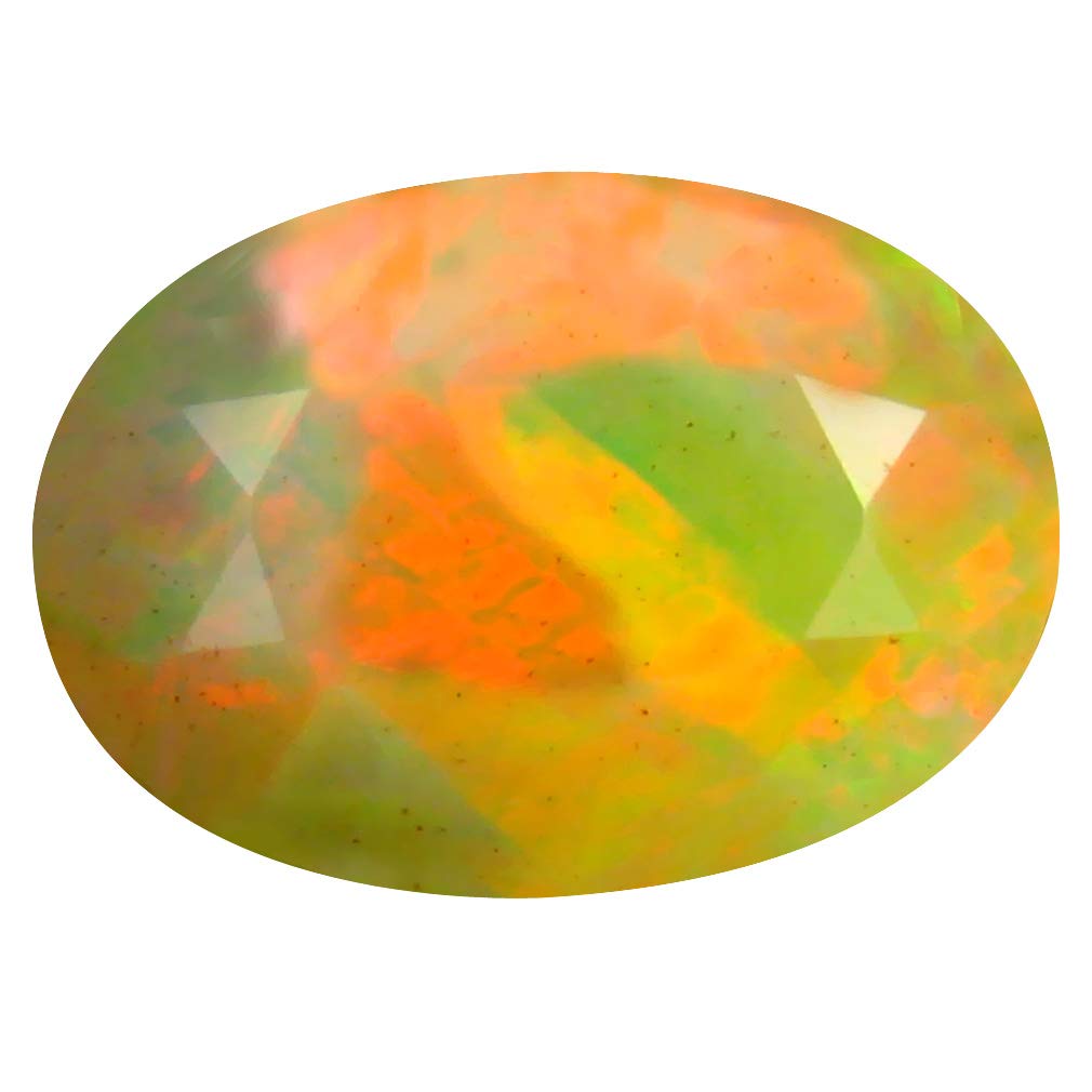1.81 ct Oval Cut (11 x 8 mm) Un-Heated Transparent Quality Ethiopian Welo Rainbow Opal Natural Loose Gemstone