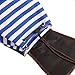 Rbenxia Unisex Canvas Backpack School Bag Super Cute Stripe School College Laptop Bag for Teens Girls Boys Students - Blue Stripe
