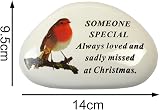 YöL Memorial Resin Pebble Grave Plaque with Poem for Outdoor Tribute view 5