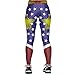 Xize Women 3D Printed Wonder Workout Fitness Leggings Slim Yoga Pants High Waist Gym Running Sport Push Up Tights