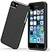 iPhone 5 5S Case: Stalion® Slider Series Matte-UV Textured Sliding Style Protective Hard Case (Matte Black)