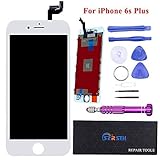 Ｗhite LCD for iPhone 6S Plus 5.5 inch - RSTH LCD Screen Touch Digitizer Replacement with 3D Touch Frame & Repair Tools Kit Display
