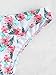 Bikini Swimsuit for Women Crisscross V Neck Top with Floral Bottom