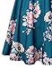 Birsppy Laksmi Elegant Dresses, Womens Casual Dress A Line Cap Sleeve V Neck (Medium, Multicolor Cyan)