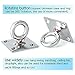 Alise SUS 304 Stainless Steel Ceiling Hooks Hammock Swing Hook Hanger heavy duty Eyebolt Hanging Kit,DD800-2P 2 Pack