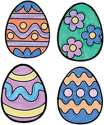 Color Your Own Easter Egg Magnets (12 Pack) - Crafts For Kids & Color Your Own