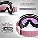 OutdoorMaster OTG Ski Goggles - Over Glasses Ski/Snowboard Goggles for Men, Women & Youth - 100% UV Protection (White Frame + VLT 44% Purple Lens with Full REVO Red)