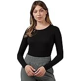 32 Degrees Heat Women’s Lightweight Baselayer Crew Top – Thermal Long Sleeve Shirt for Winter Layering