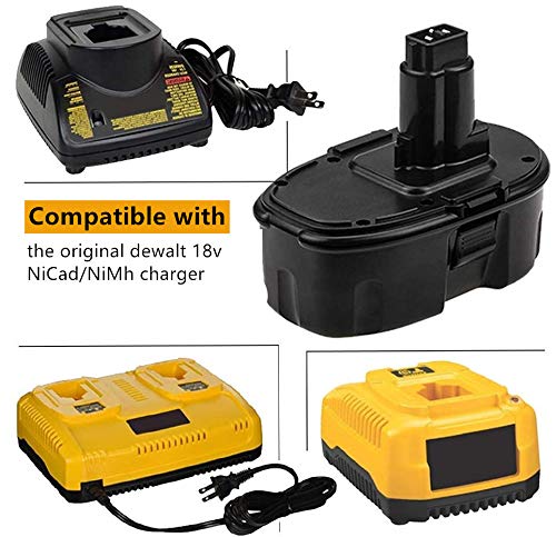 2PACK DC9098 Battery 4.0Ah Replacement for Dewalt 18 Volt Battery XRP DE9096 DE9098 DW9095 DW9096 DW9098 DE9503 DC9099 DE9039 DE9095 Compatible with 18V Cordless Power Tools