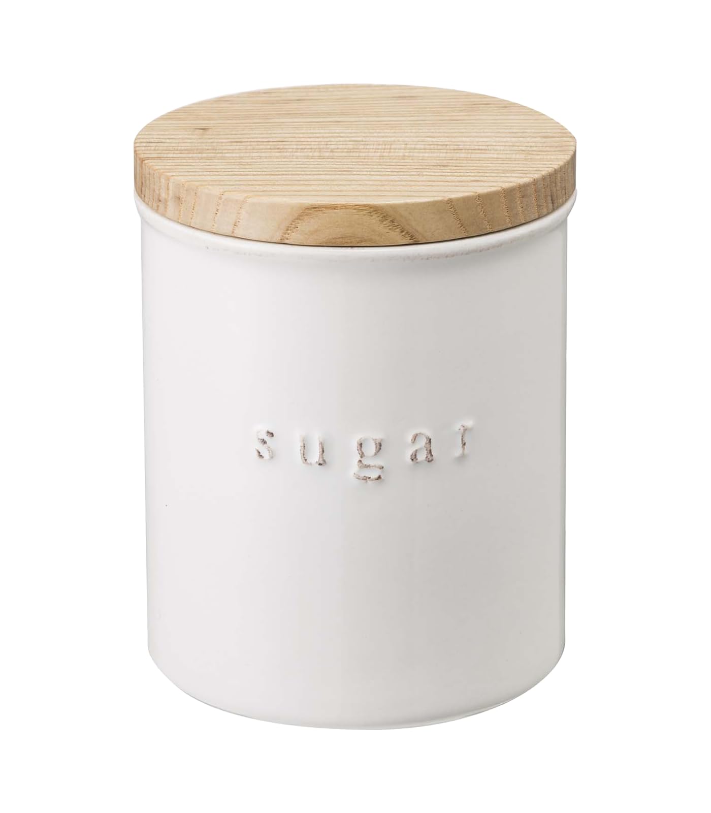 Photo 1 of Yamazaki Home Tosca Ceramic Canister - Dry Food Kitchen Storage Container Organizer - Sugar - 15.25 Oz., 450 Ml