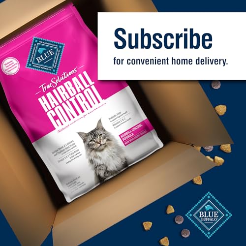 BLUE BUFFALO TRUE SOLUTIONS HAIRBALL CONTROL NATURAL DRY CAT FOOD FOR ADULT CATS, CHICKEN, 3.5-LB. BAG