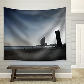 Barcelona Spain - Fabric Wall Tapestry Home Decor - 51x60 inches