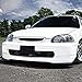 Auto Dynasty Compatible with Honda Civic Driving Bumper Fog Light+Bulbs+Switch (Smoke Lens) - 6th Generation EJ EM EK D16