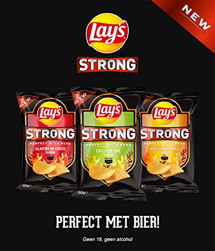 Lay's Strong Chips Jalapeno & Cheese, Doos 9 stuks x 150 g - Image 6