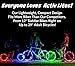 Super Cool LED Bike Wheel Lights - Best Birthday Presents for Boys & Girls. Fun Men & Ladies Gift Ideas. BATTERIES INCLUDED! Get 100% Brighter & Safer Bicycle Spokes & Rims. Easy Install (1 Tire Pack)