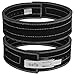 DEFY Power Lifting Belt Lever Buckle Genuine Leather 10MM Gym Training Exercise Belt Black