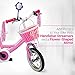 Bikes On Hikes Girl’s Bicycle Decorations Set - Fun Bicycle Decor w/ Beads, Rear View Mirror, Handlebar Streamers & Basket - Complete Bike Decoration Kit For Kids
