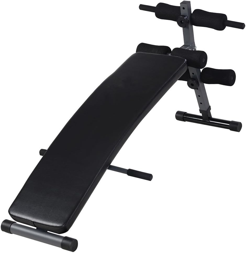 Uneedb AB Bench Sit-up Bench Board Training Adjustable Incline Decline Bench Crunch Board Full-Body Workout Exercise Fitness Home Gym