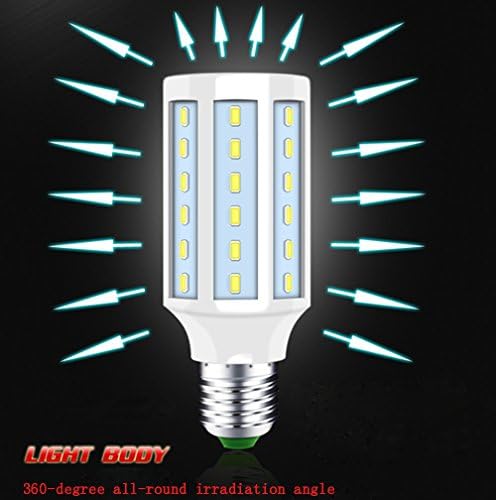 Odlight E14 25W LED Corn Bulb 5730SMD/2835SMD 6500k White Light AC110-220V (E14, White)