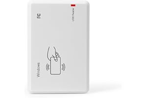 RFID Reader,Ajfwm RFID Scanner Reader Long Range 125KHz/13.56Mhz Dual Frequency Read 1326 Family Proximity Cards & EM4100 ID IC NFC Card Access Control System Home Again